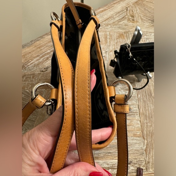 - Coach Patent leather shoulder purse with wristlet bundle! - Picture 11 of 16